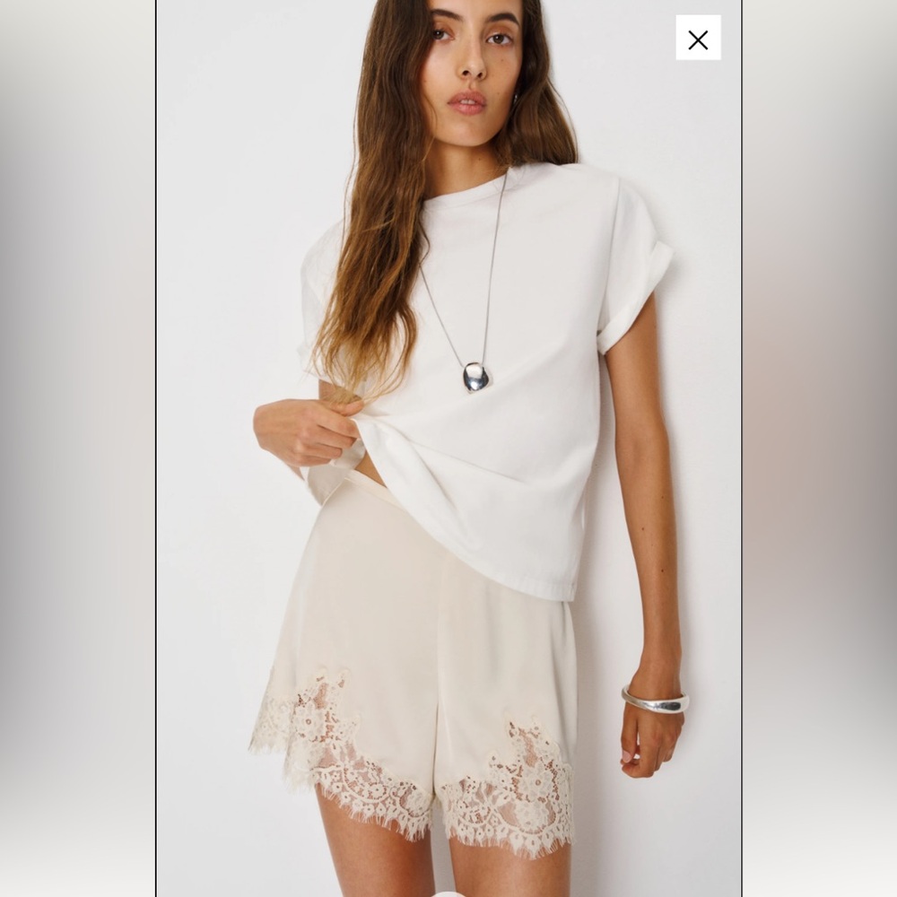 REFORMATION Fern Satin Short